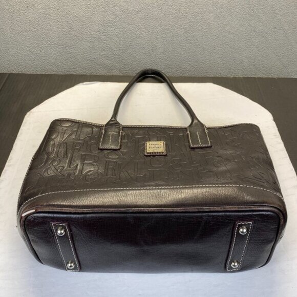 Dooney & Bourke Retro Lexington in Black Leather Tote with an Embossed Pattern - Picture 3 of 14